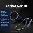 Lapis Lazuli-Jasper Doğal Taş Tesbih Bileklik Seti