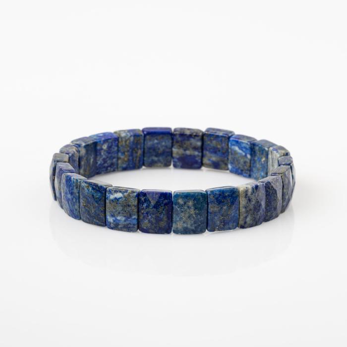 Lapis Lazuli Doğal Taş Kare Kesim Geniş Kesim Bileklik