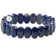 Lapis Lazuli Doğal Taş Geniş Kesim Bileklik