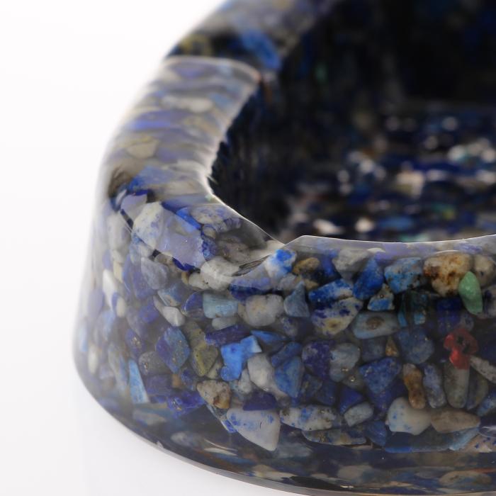 Lapis Lazuli Doğaltaş Epoksi Kül Tablası