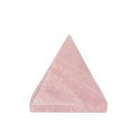 Pembe Kuvars Doğal Taş Piramit - 3cm