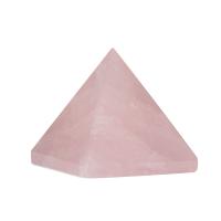 Pembe Kuvars Doğal Taş Piramit - 3cm
